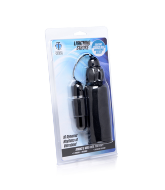 Xr Brands Lightning Stroke - Silicone Stroker with Vibrating Bullet