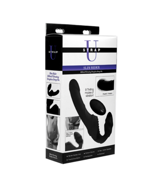 Xr Brands Pro Rider - Vibrating Silicone Strapless Strap-On with Remote Control