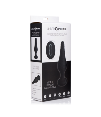 Xr Brands Silicone Vibrating Anal Plug with Remote Control