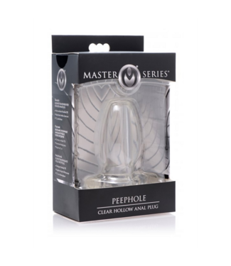 Xr Brands PeepHole - Transparent Hollow Anal Plug - Small