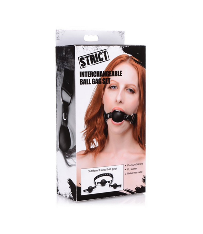 Interchangeable Silicone Ball Gag