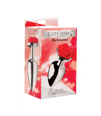 Xr Brands Red Rose - Butt Plug - Large