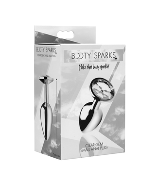Xr Brands Clear Gem Anal Plug Small - Clear