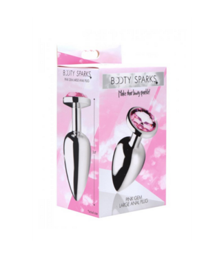 Xr Brands Pink Gem - Butt Plug - Large