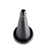 Xr Brands Giant Ribbed Anal Cone - Black