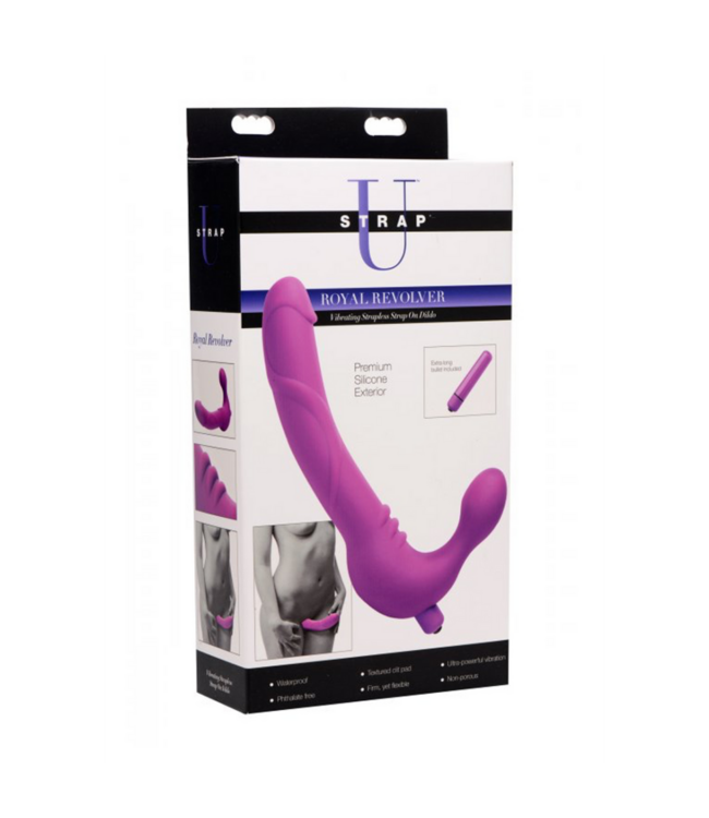 Royal Rider - Vibrating Silicone Strapless Strap-On