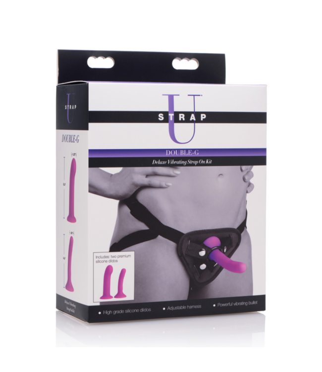 Double-G Deluxe - Vibrating Strap-On Harness