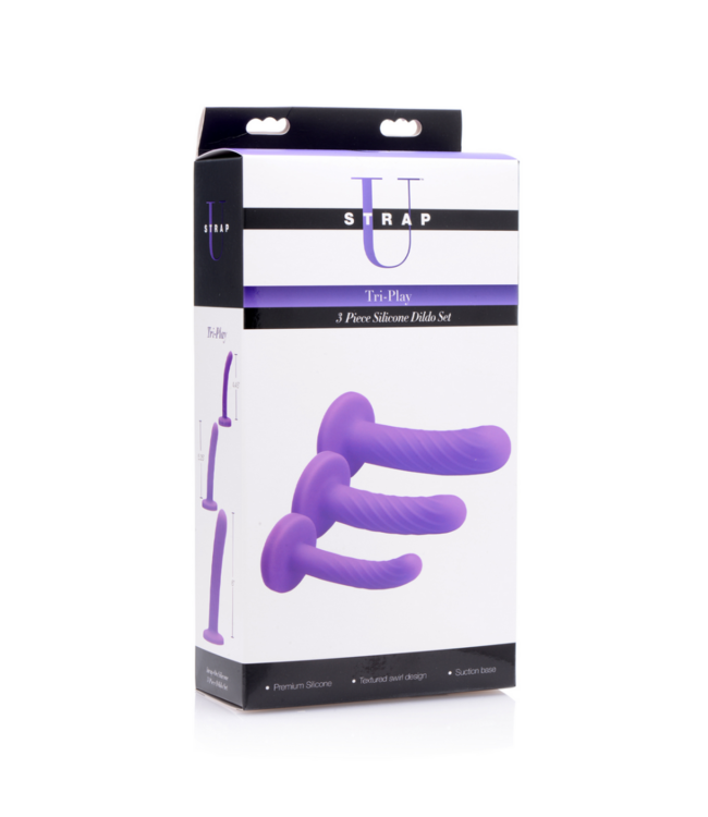 Tri-Play - 3-Piece Silicone Dildo Set