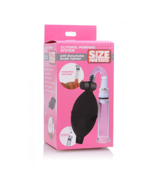 Xr Brands Size Matters - Clitoral Pump System with Detachable Acrylic Cylinder