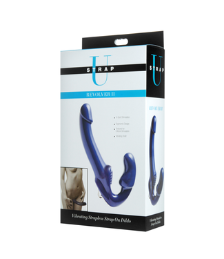 Xr Brands Revolver II Vibrating Strapless Strap On Dildo