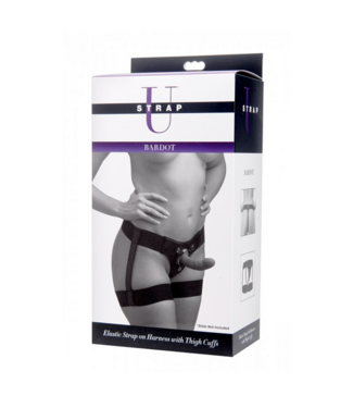 Xr Brands Bardot - Elastic Strap-On Harness with Thigh Straps