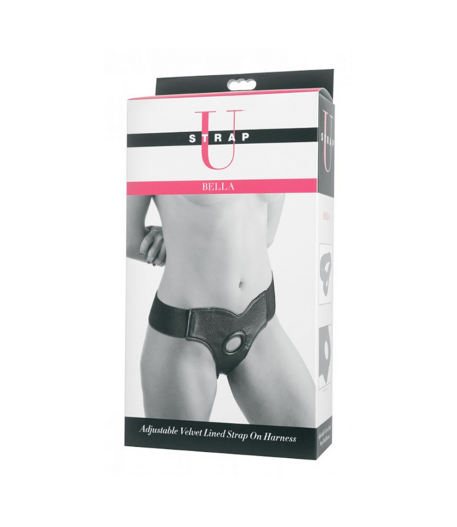Bella - Adjustable Velvet Padded Strap-On Dildo