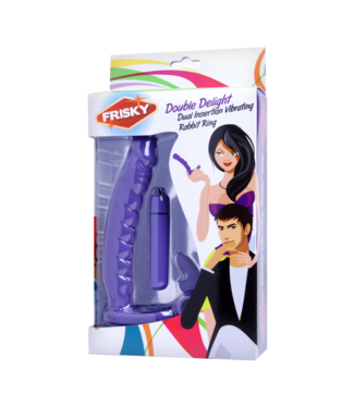 Xr Brands Double Delight - Vibrating Rabbit C-Ring
