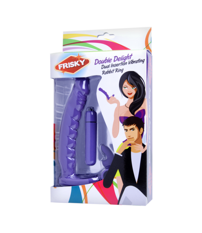 Double Delight - Vibrating Rabbit C-Ring