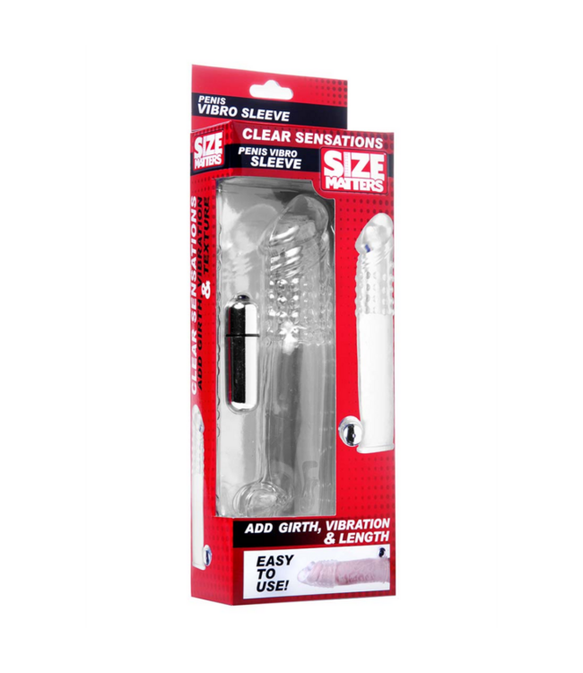 Clear Sensations - Vibrating Penis Sleeve with Bullet