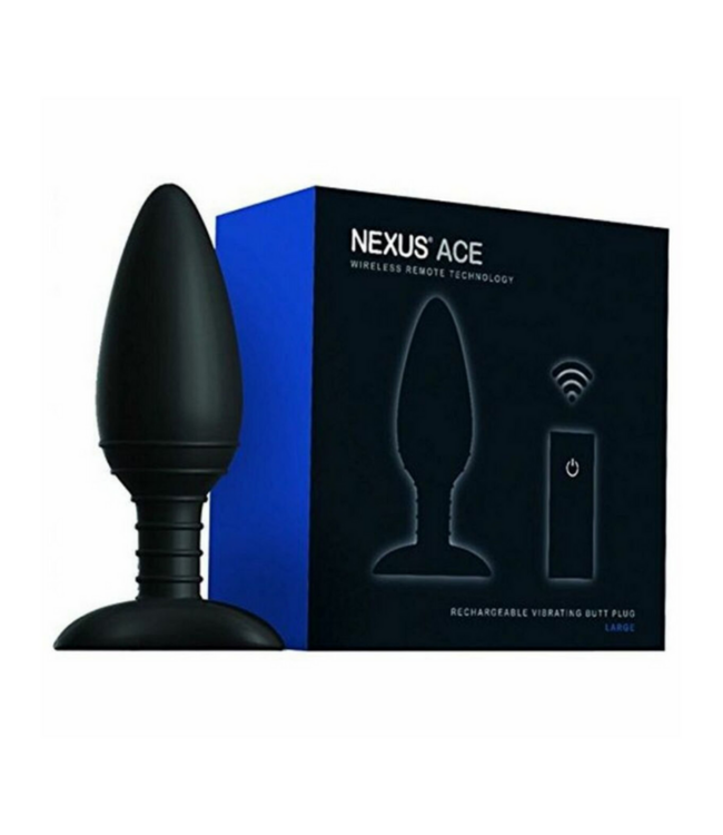 Ace Large - Vibrating Butt Plug with Remote Control