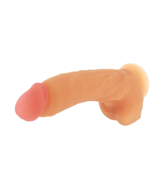 Girthy George Dildo with Suction Cup - 9 inch - Flesh