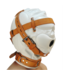 Xr Brands Total Sensory Deprivation Leather Hood - M/L - White