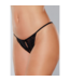 Allure Lace Panty with Open Back and Bow Detail - One Size
