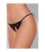 Allure Lace Panty with Open Front and Elastic Band - One Size