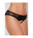 Allure Open Panty with Mesh Front and Lace Back - One Size