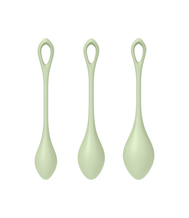 Yoni Power 2 - Kegel Balls Set - Light Green