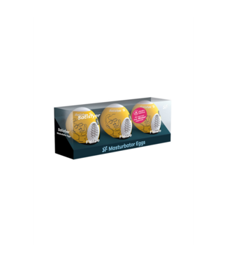 Satisfyer Fierce - Masturbator Egg Set - 3 Pieces - Yellow