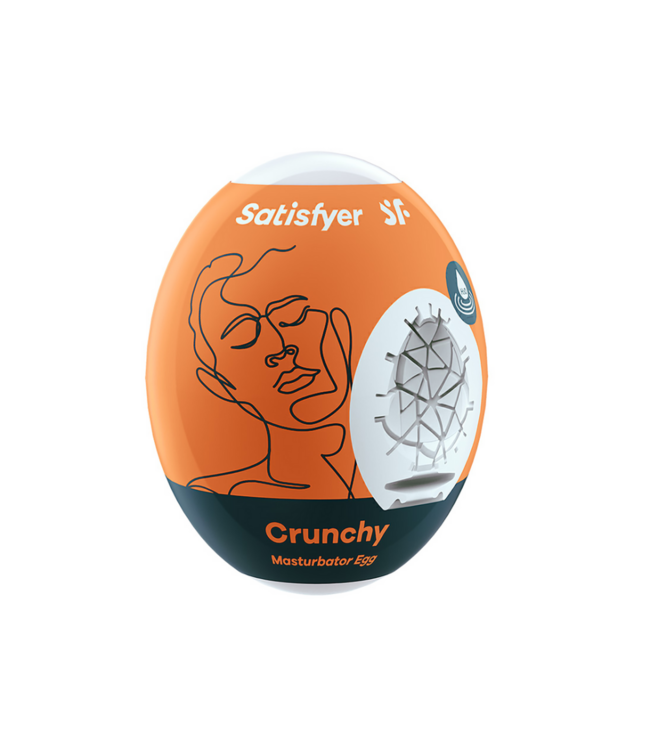 Crunchy - Masturbator Egg - Orange