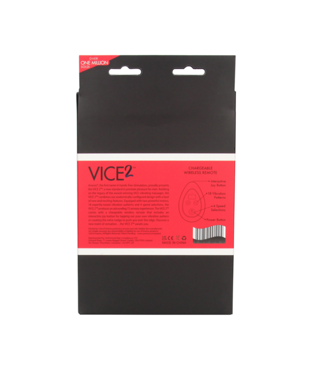 Vice 2 - Vibrating Male G-Spot Stimulator - Black