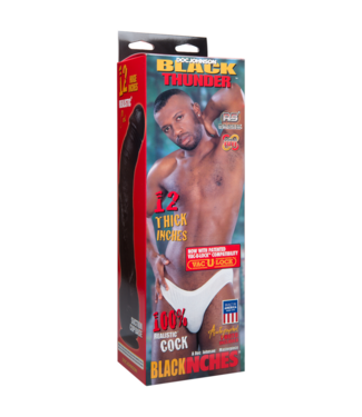 Doc Johnson Black Thunder - Realistic Dildo - 12 / 30 cm