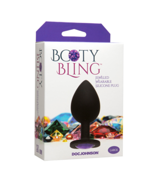 Doc Johnson Booty Bling - Spade Butt Plug - Large