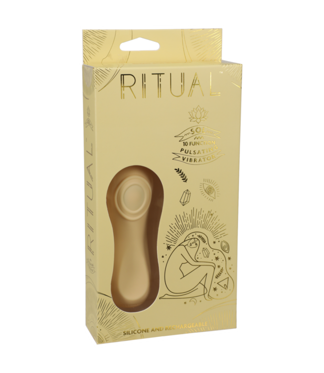 Sol - Rechargeable Silicone Pulsating Vibe - Yellow