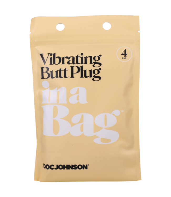 Vibrating Butt Plug - 4 / 10 cm - Black