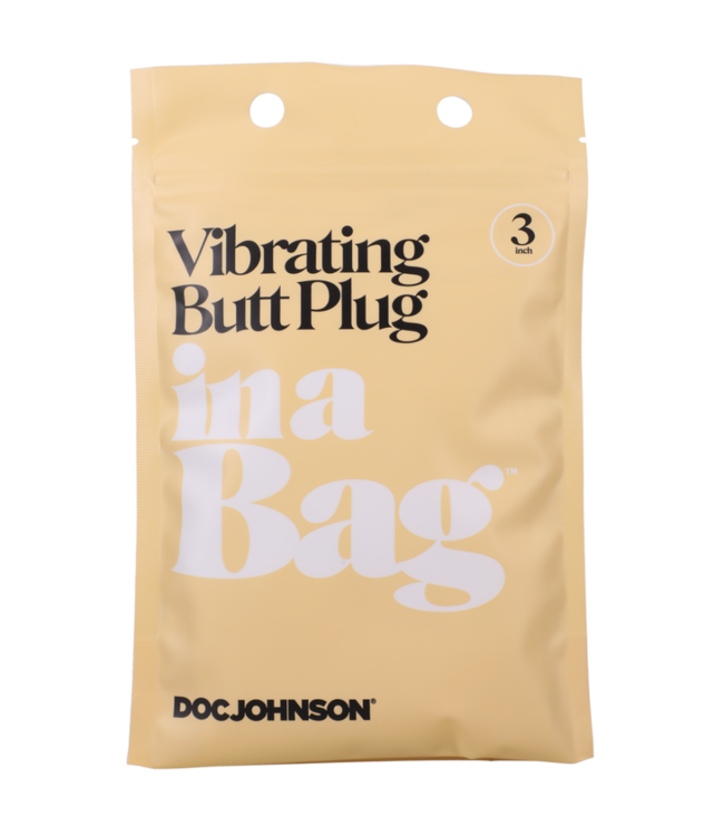 Vibrating Butt Plug - 3 / 8 cm - Black