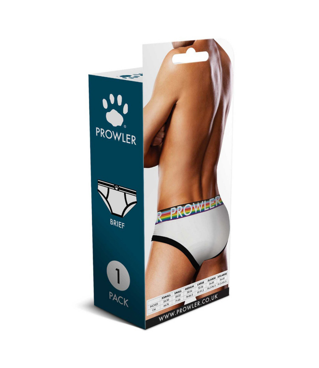 Oversized Paw Brief - XS - White