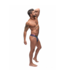 Male Power Enhancer Thong - S/M - Antique Blue