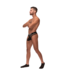 Male Power Cock Ring Thong - L/XL - Black