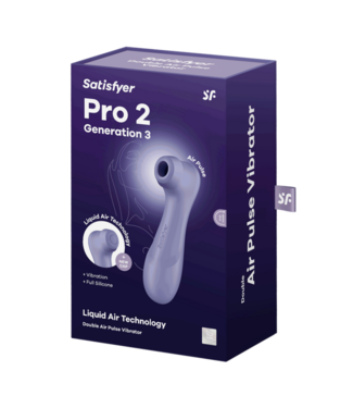 Satisfyer Pro 2 Generation 3 - Double Air Pulse Vibrator - Liquid Air - Lila