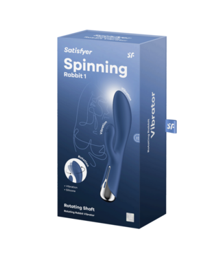 Satisfyer Spinning Rabbit 1 - Rotating Rabbit Vibrator - Blue