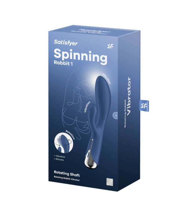 Spinning Rabbit 1 - Rotating Rabbit Vibrator - Blue