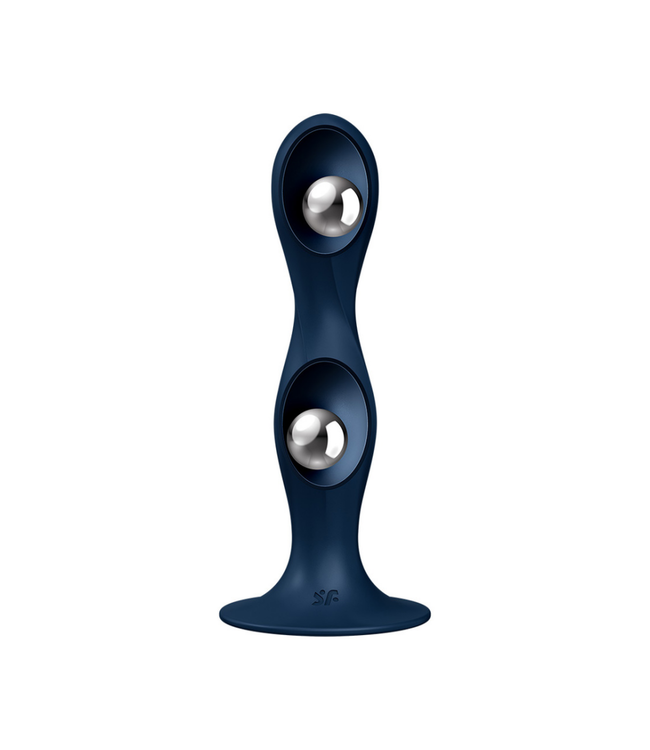 Double Ball-R - Weighted Dildo - Dark Blue