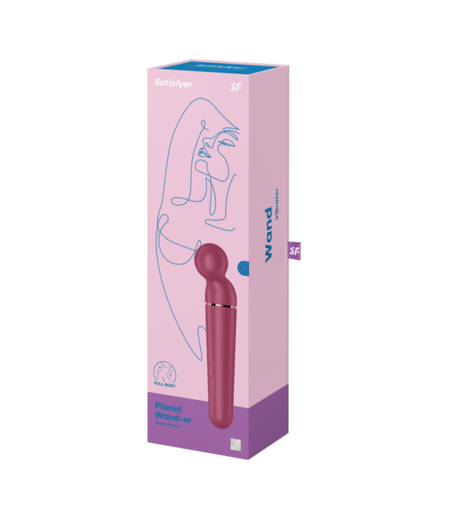 Planet Wand-er - Wand Vibrator - Berry/Rose Gold