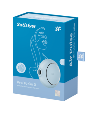 Satisfyer Pro to Go 3 - Air Pulse Stimulator - Blue