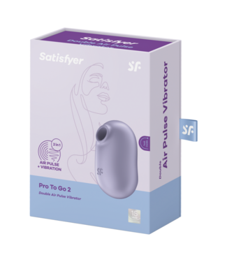 Satisfyer Pro to Go 2 - Double Air Pulse Vibrator - Violet