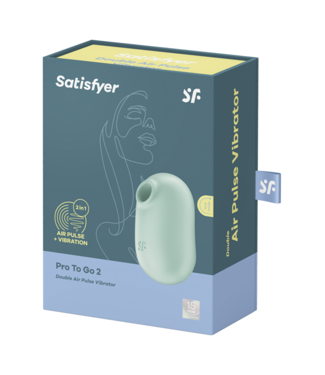 Pro to Go 2 - Double Air Pulse Vibrator - Mint