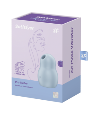 Satisfyer Pro to Go 1 - Double Air Pulse Vibrator - Azul
