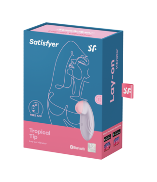 Satisfyer Tropical Tip - Lay-on Vibrator - Vibrator - Light Lila