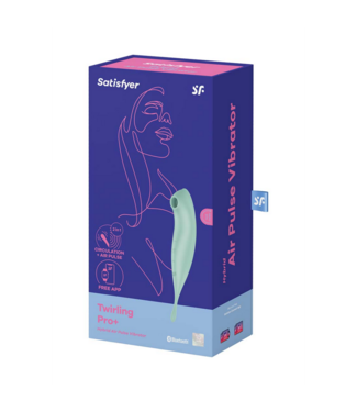 Satisfyer Twirling Pro - Tip Vibrator with App - Mint