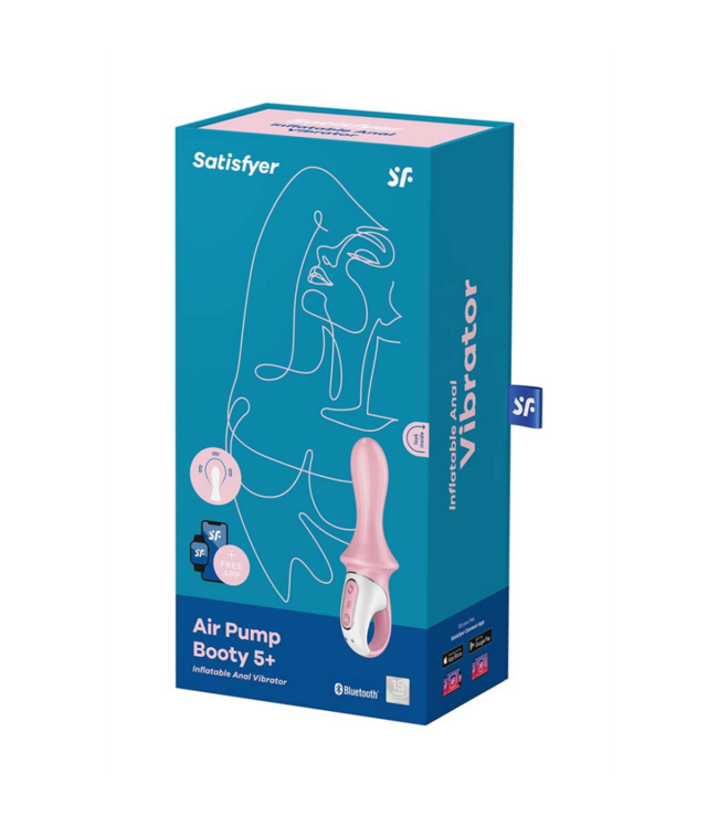 Air Pump Booty 5 - Inflatable Butt Plug - Red
