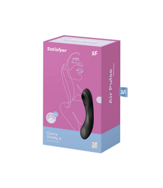 Satisfyer Curvy Trinity 4 - Insertable Air Pulse Vibrator - Black